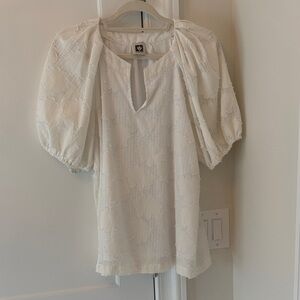Anne Klein Cream Puff Sleeve Blouse